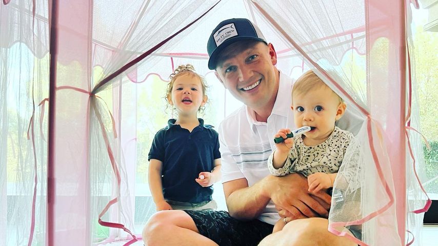 Nick Carter mit seinen Töchtern Saoirse und Pearl
