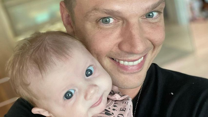 Nick Carter und seine Tochter Pearl im Juni 2021
