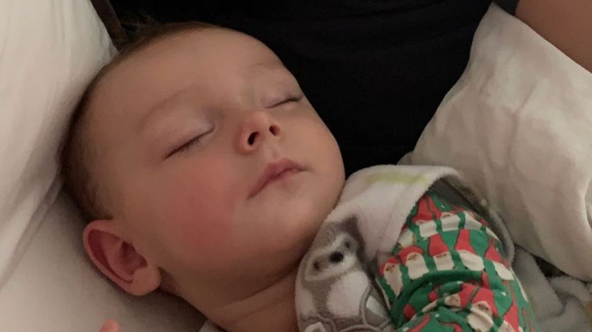 Nick Cordero mit seinem Sohn Elvis
