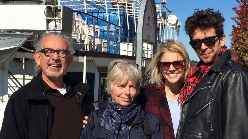 Nick Cordero mit seiner Mutter Lesley und und seiner Frau