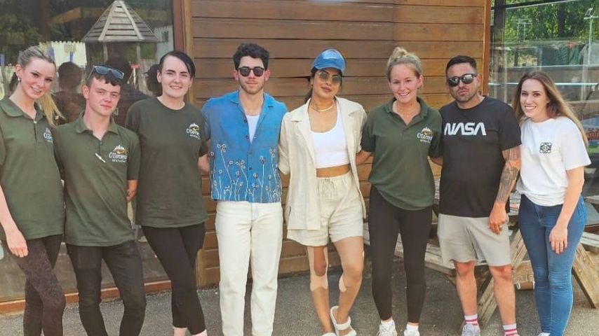 Nick Jonas und Priyanka Chopra beim Otterspool Adventure in Liverpool