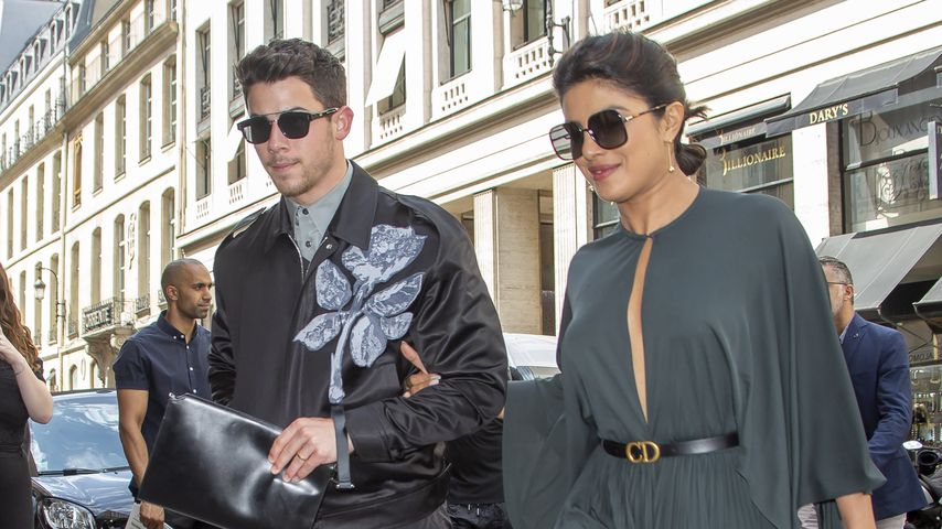 So stylish turteln Nick Jonas und seine Priyanka in Paris