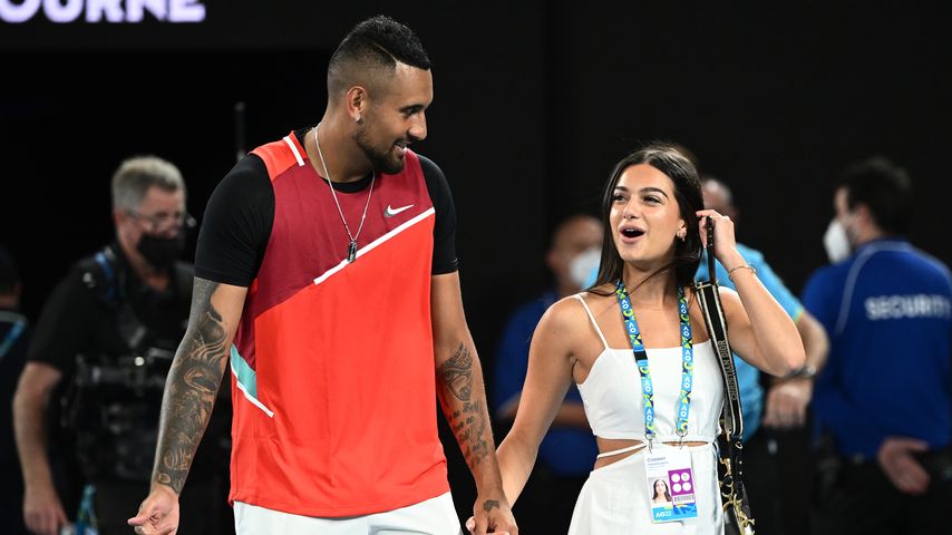 Nick Kyrgios und Costeen Hatzi, Januar 2022