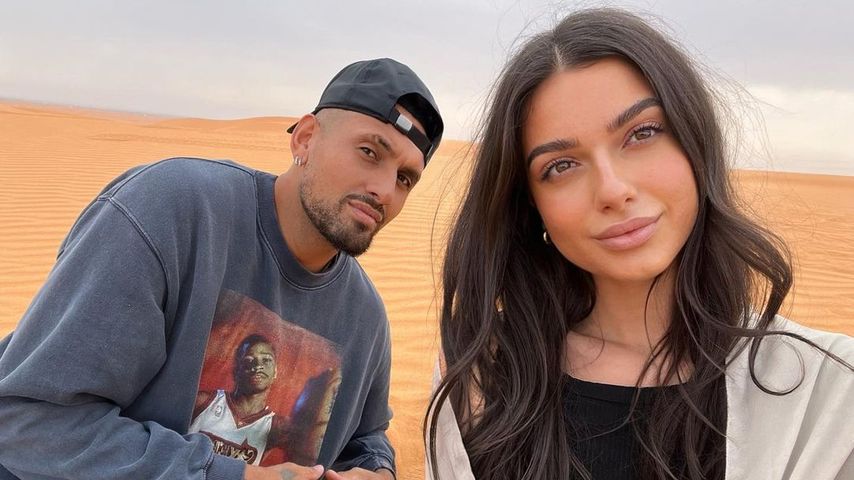 Nick Kyrgios mit seiner Freundin Costeen Hatzi