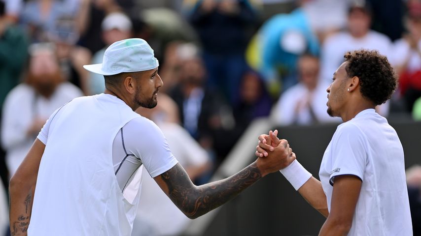 Nick Kyrgios und Paul Jubb in Wimbledon, 2022