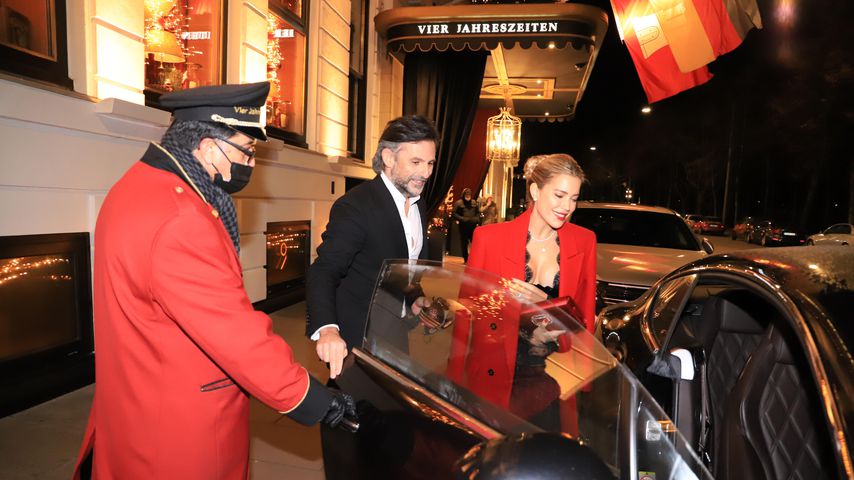 Niclas Castello und Sylvie Meis im Dezember 2021 in Hamburg