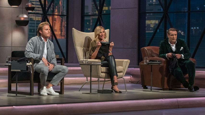 Nico Rosberg, Dagmar Wöhrl und Ralf Dümmel beim Pitch von Silverton