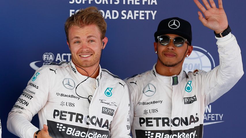 Nico Rosberg und Lewis Hamilton im Jahr 2015