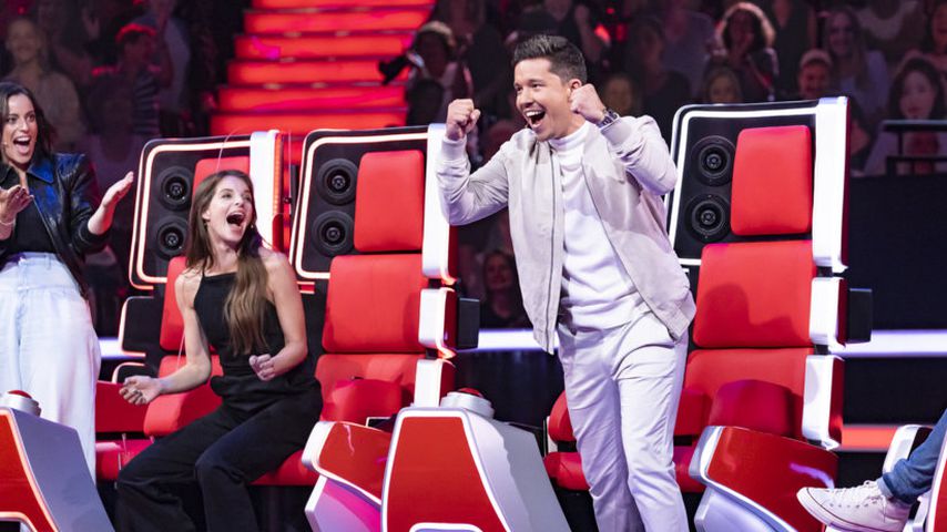 Stefanie Kloß, Yvonne Catterfeld und Nico Santos bei "The Voice of Germany"
