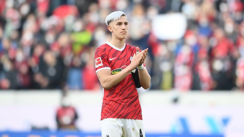 Nico Schlotterbeck im März 2022 für den SC Freiburg