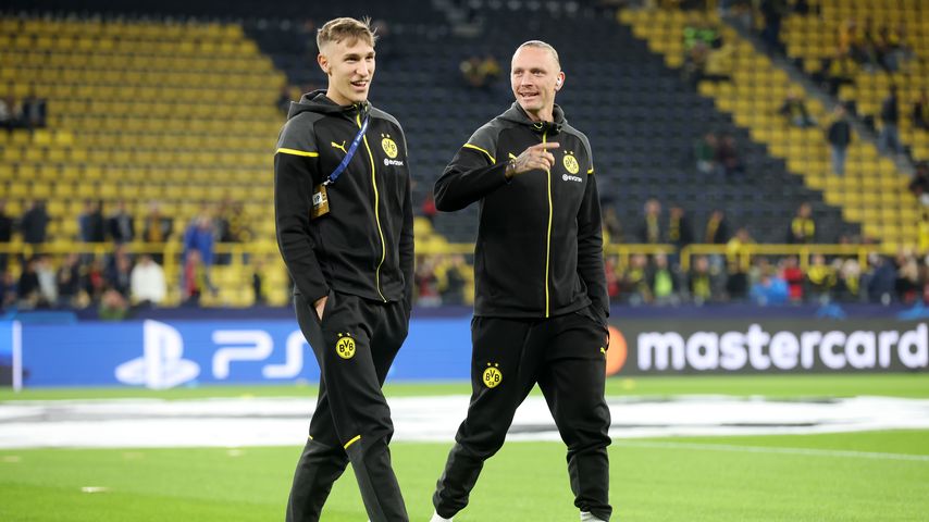 Nico Schlotterbeck und Marius Wolf im Oktober 2023