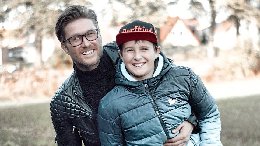 Nico Schwanz und sein Sohn Damian