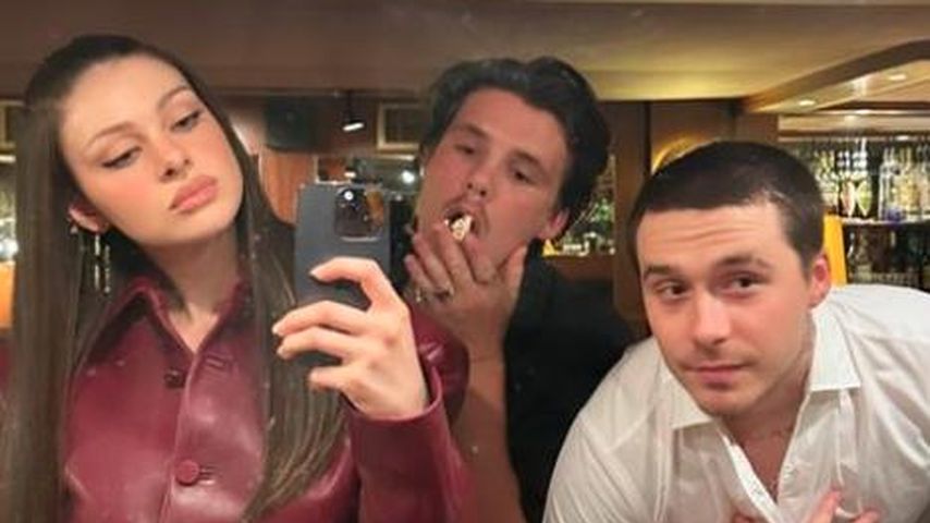 Nicola Peltz-Beckham mit Cruz und Brooklyn Beckham
