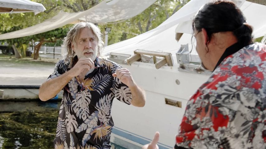 Nicolas Cage in "The Retirement Plan", 2023