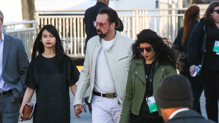 Nicolas Cage und Riko Shibata im Februar 2020