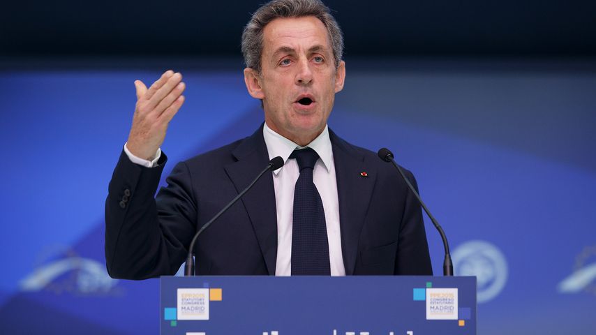 Nicolas Sarkozy auf einem Kongress in Madrid im Oktober 2015