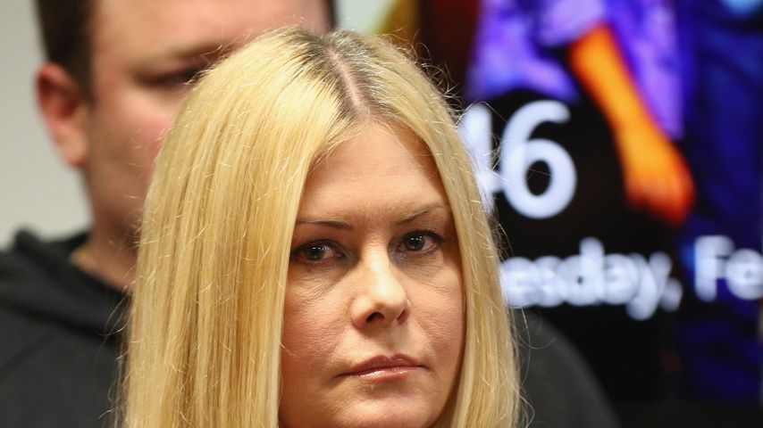 Nicole Eggert bei einer Pressekonferenz