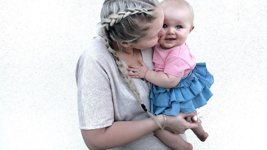 Nicole Handwerker mit ihrer Tochter, September 2019