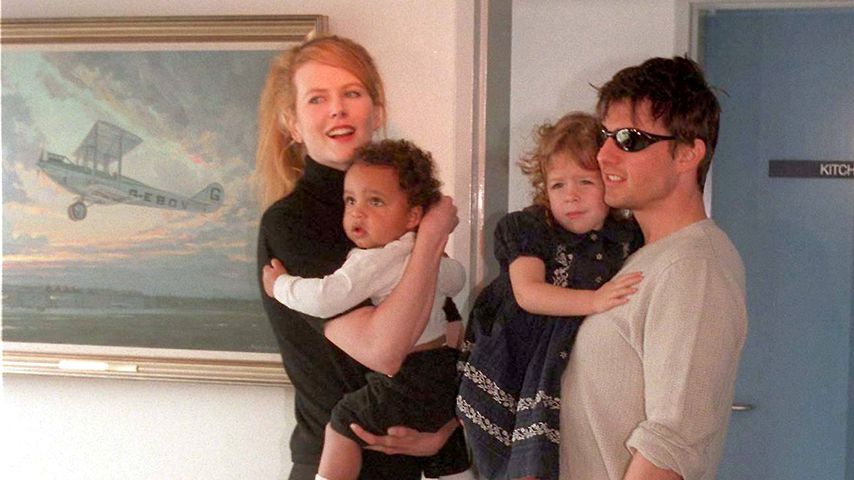 Nicole Kidman, Connor, Isabella und Tom Cruise, 1996