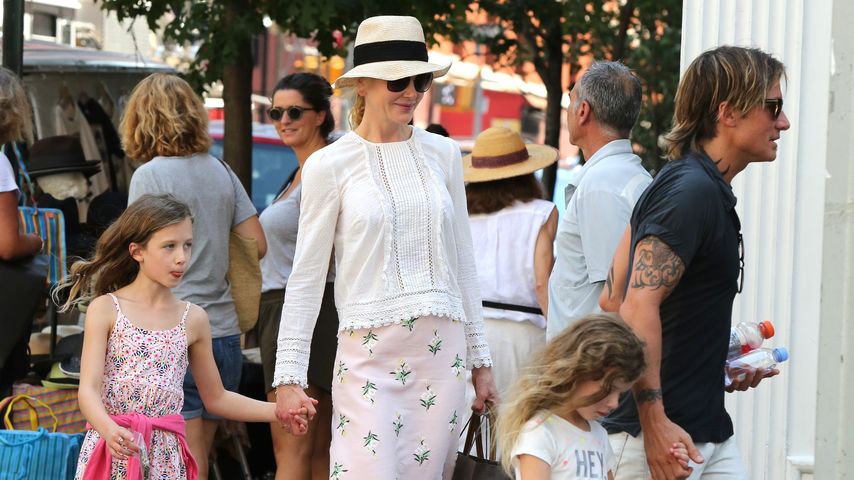 Fröhliche Mama: Nicole Kidman hat ihre Kids im Griff