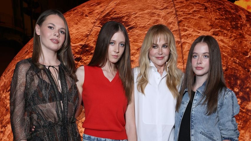 Nicole Kidman mit ihren Kindern und ihrer Nichte in Paris, 2025
