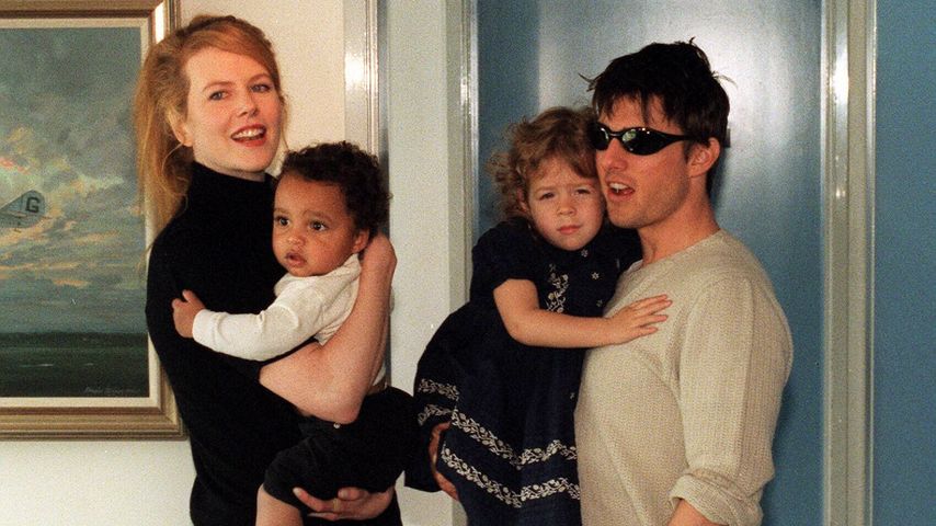 Nicole Kidman, Tom Cruise, Isabella Cruise und Connor Cruise 1996