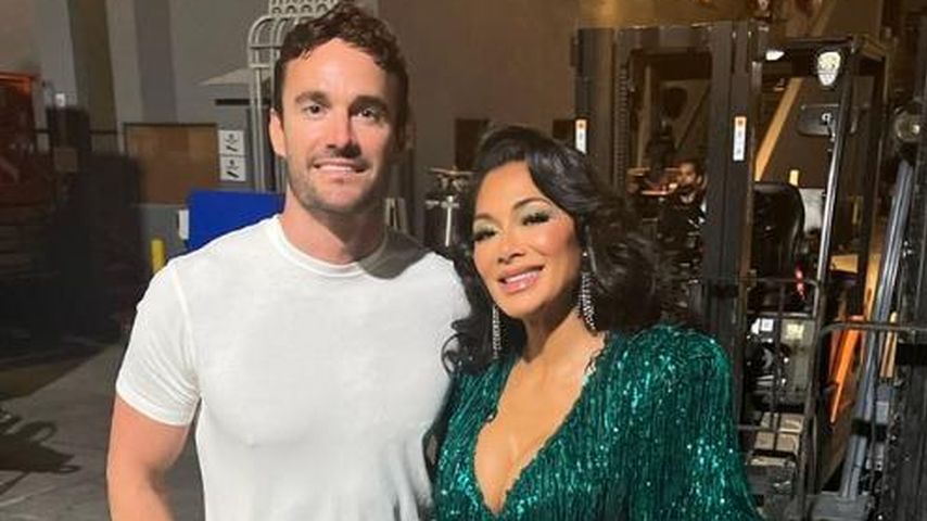 Nicole Scherzinger und ihr Partner beim Finale von "The Masked Singer", November 2022