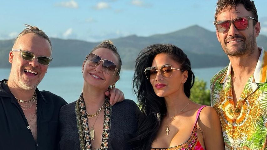 Nicole Scherzinger und Thom Evans mit Freunden