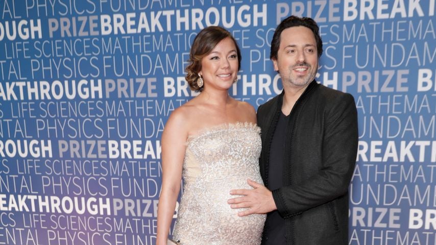 Nicole Shanahan und Sergey Brin , November 2018