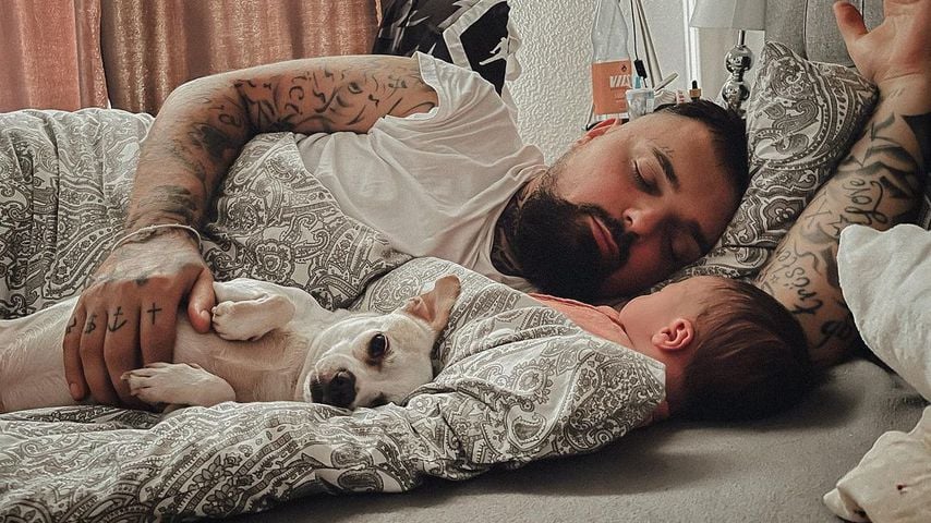 Nik Schröder mit seiner Tochter Hailey