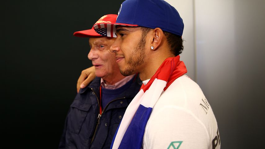 Niki Lauda und Lewis Hamilton 2015