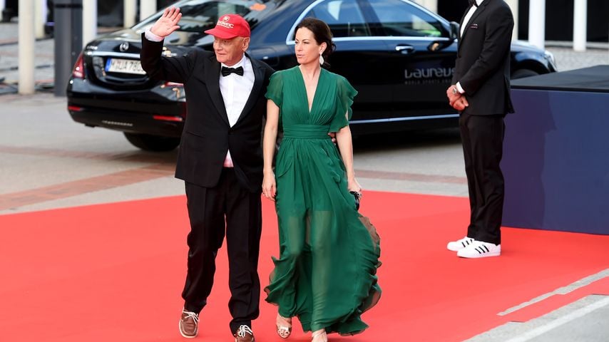 Niki Lauda und seine Frau Birgit bei einer Messe in Berlin 2016