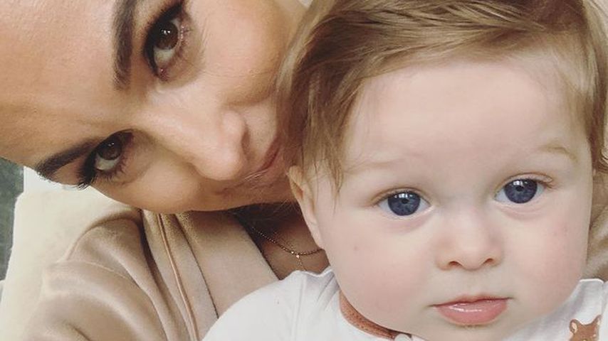 Nikki Bella mit ihrem Sprössling Matteo