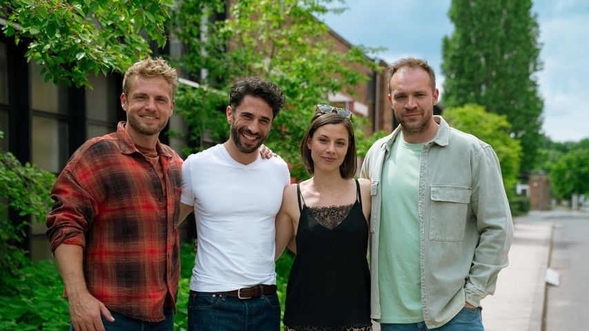 Niklas Osterloh, Jan Kittmann Anna-Katharina Fecher und Patrick Heinrich, GZSZ-Schauspieler