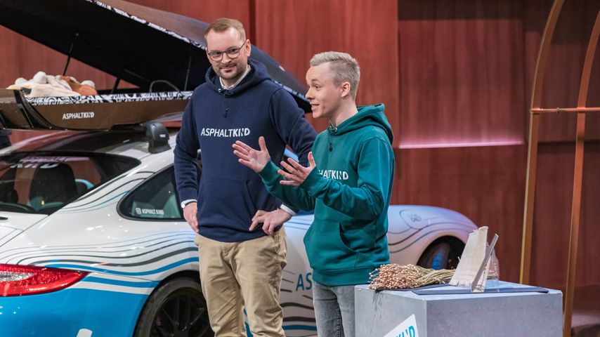 Nils Freyberg und Tiado Janis Pieperhoff von Asphaltkind bei "Die Höhle der Löwen"