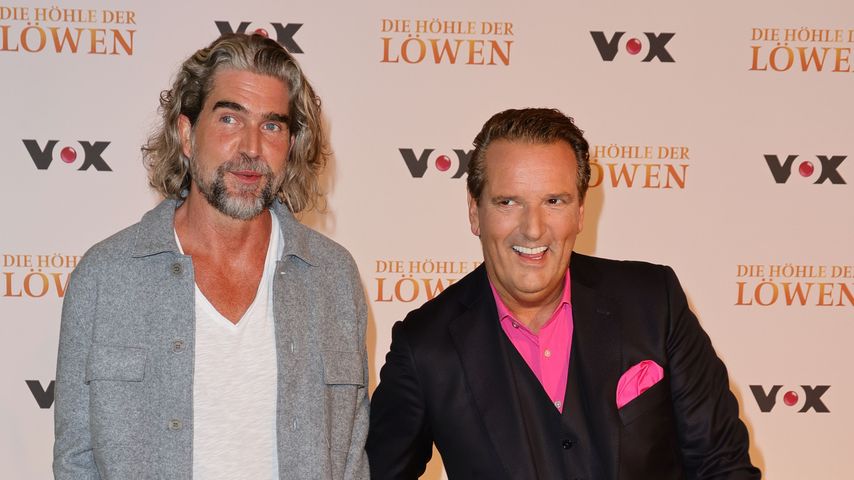 Die Investoren Nils Glagau und Ralf Dümmel besuchen ein "Die Höhle der Löwen"-Event in Köln, 2022.