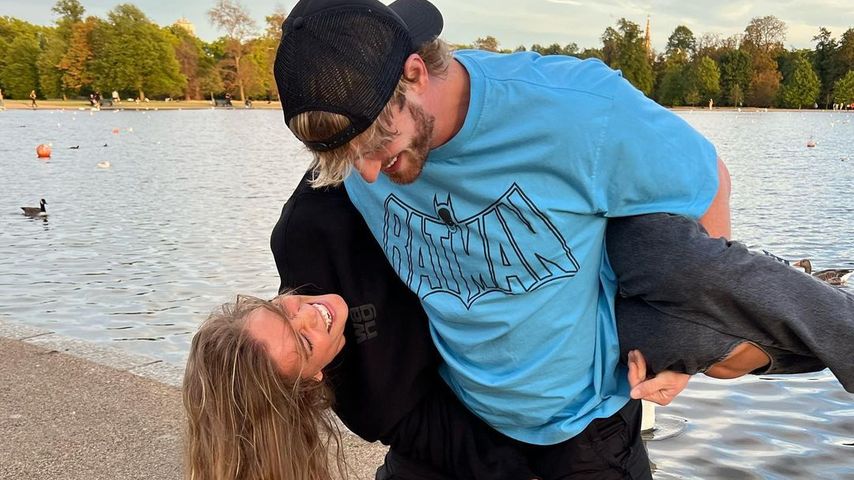 Nina Agdal mit ihrem Partner Logan Paul