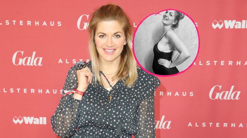 "Lustige Quetschfalte": Nina Botts ehrliche Schwanger-Fotos