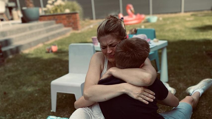 Nina Bott mit ihrem Sohn Lennox