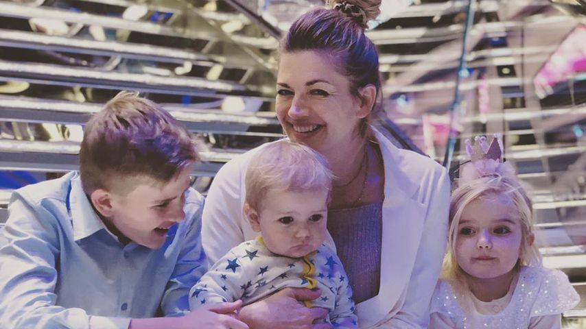 Nina Bott mit ihren drei Kindern