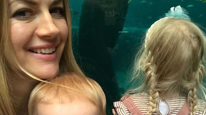 Nina Bott mit ihren Kindern Lio und Luna im Oktober 2019