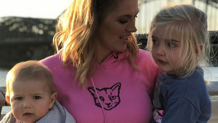 Nina Bott mit ihren Kindern im September 2019