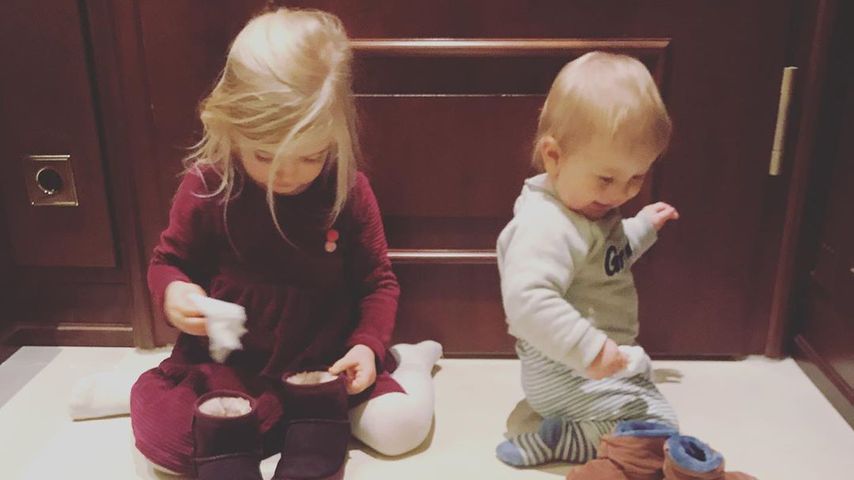 Nina Botts Kinder Luna und Lio an Nikolaus 2019