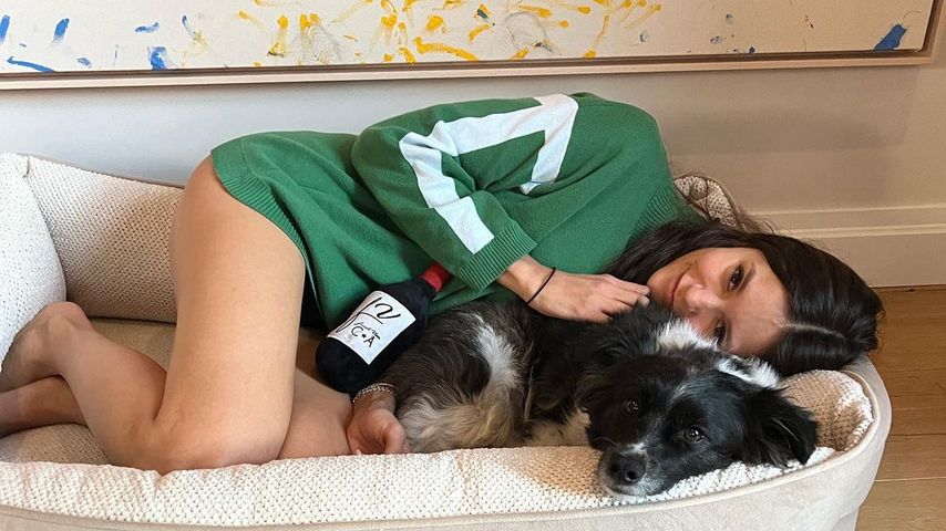 Nina Dobrev mit ihrer Hündin