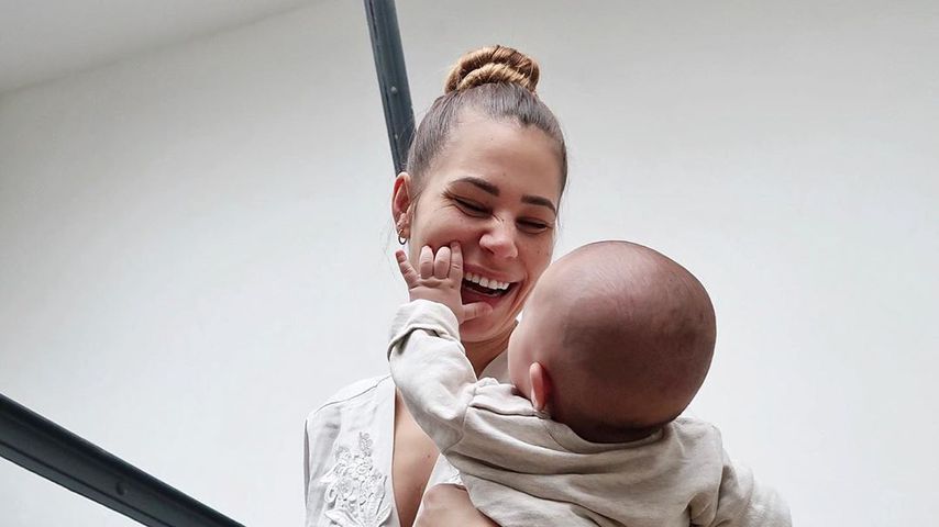 Nina Noel mit ihrem Sohn im März 2020