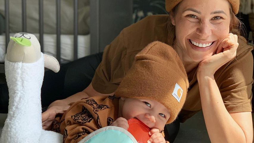 Nina Noel mit ihrem Sohn Lyano Lyon, Mai 2020