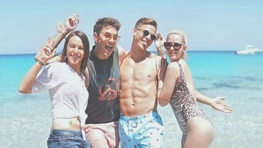 Nina Simon, Pat Müller, Cedric Beidinger und Gina Beckmann auf Mallorca, Mai 2021