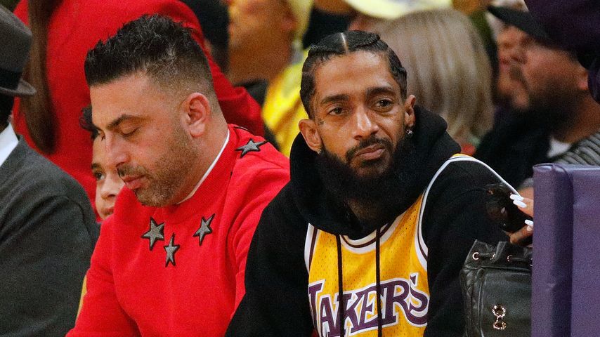 Nipsey Hussle bei einem Basketballspiel