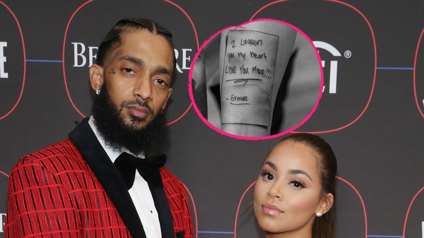 Nipsey Hussles Freundin bekommt Tattoo in seiner Handschrift