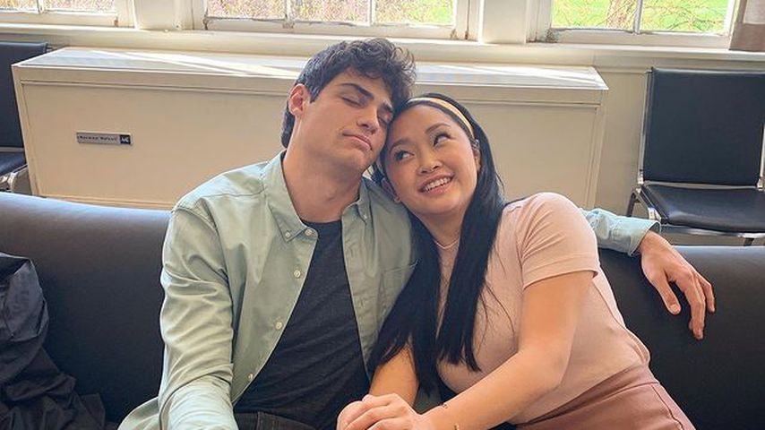Noah Centineo und Lana Condor am Set von "To All The Boys P.S. I Still Love You "